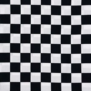 Chess Board Print Cotton Fabric